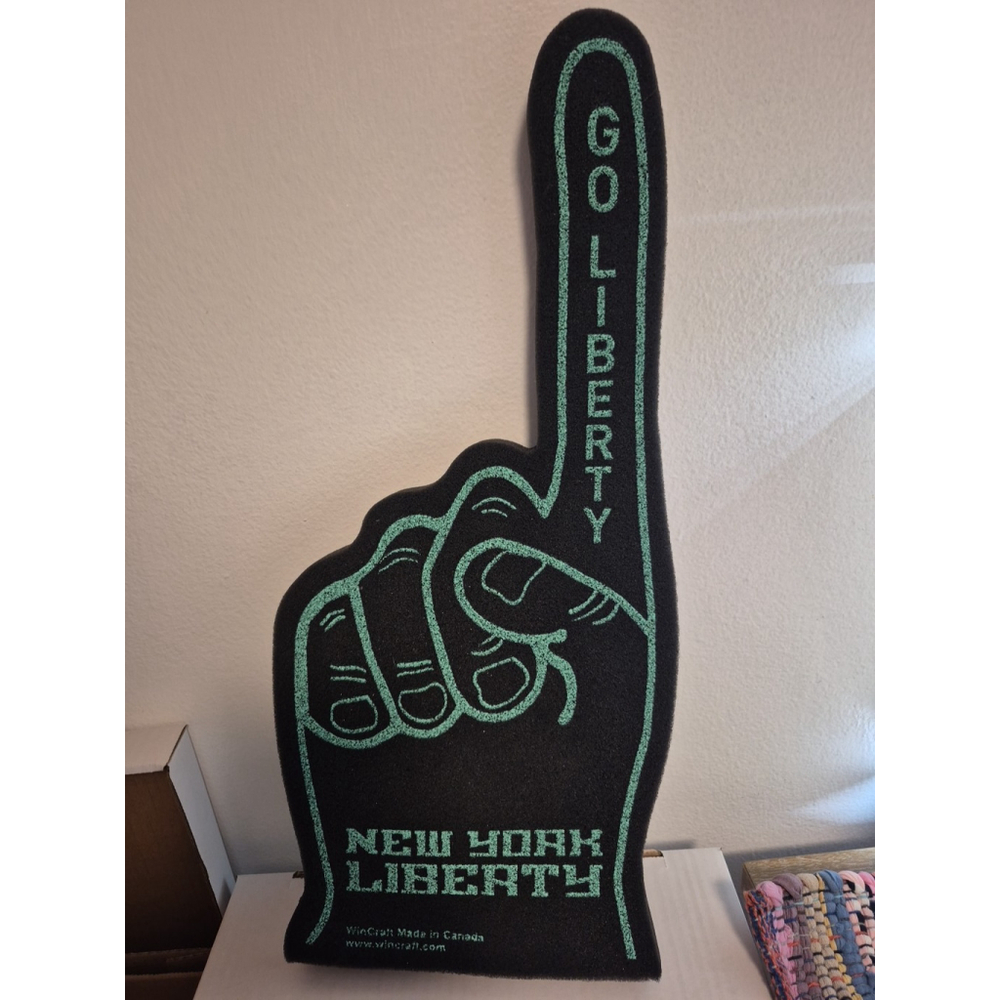 New York Liberty WNBA 19" Foam Finger Number # 1 Womens Basketball 2022 Green
